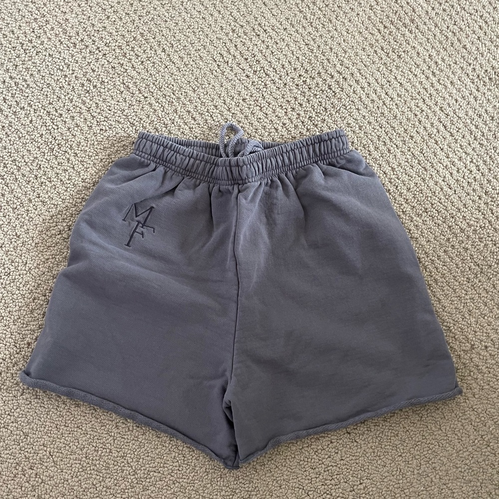 GRAY “MF” SHORTS